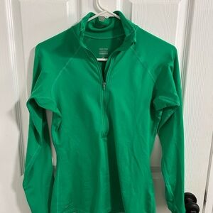 Nike Pro Green Half-Zip Pullover